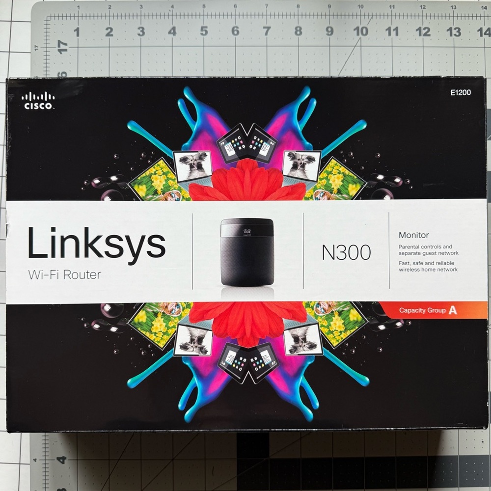 Linksys WiFi Router E1200 N300 Mbps 4-Port Wireless Router